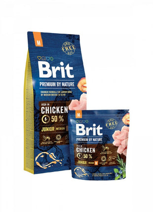 Brit Foder Brit Premium By Nature Junior M Vuxen Barn/Junior Kyckling 3 Kg 3 G
