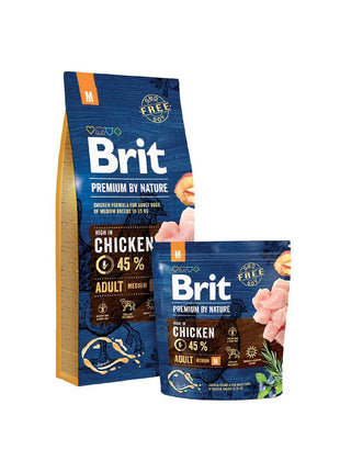 Brit Foder Brit Premium By Nature Medium Vuxen Äpple Kyckling Majs 15 Kg