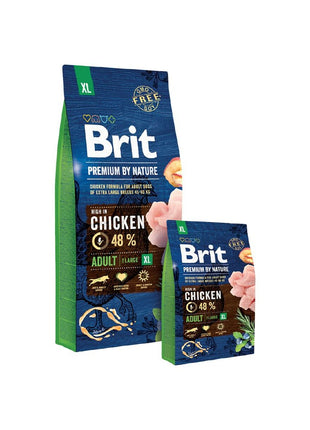 Brit Foder Brit Premium By Nature Adult Vuxen Kyckling Lax 15 Kg