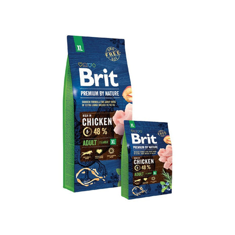 Brit Foder Brit Premium By Nature Adult Vuxen Kyckling Lax 15 Kg