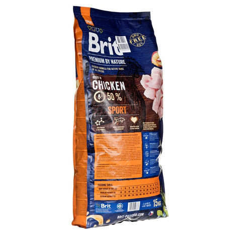 Brit Foder Brit Premium By Nature Sport Vuxen Kyckling 15 Kg