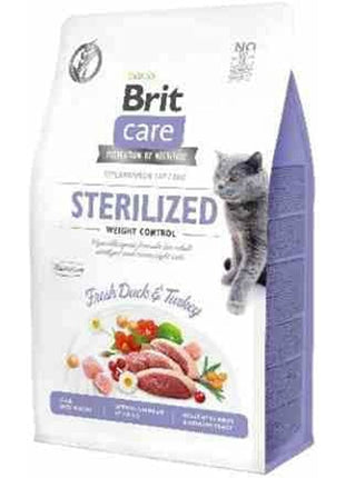 Brit Kattmat Brit Care Grain-Free Sterilized Weight Control Vuxen Kalkon Anka 400 G