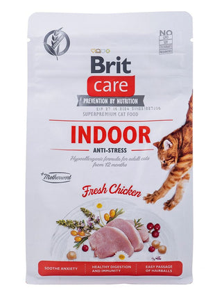 Brit Kattmat Brit Care Grain-Free Adult Indoor Anti-Stress Vuxen Kyckling 400 G