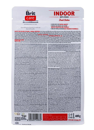 Brit Kattmat Brit Care Grain-Free Adult Indoor Anti-Stress Vuxen Kyckling 400 G