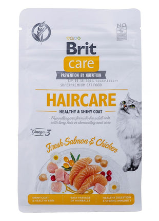 Brit Kattmat Brit Care Grain Free Haircare Healthy & Shiny Coat Vuxen Kyckling Lax 400 G