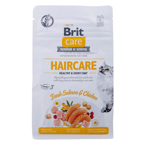 Brit Kattmat Brit Care Grain Free Haircare Healthy & Shiny Coat Vuxen Kyckling Lax 400 G