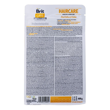 Brit Kattmat Brit Care Grain Free Haircare Healthy & Shiny Coat Vuxen Kyckling Lax 400 G