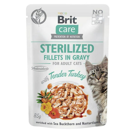 Kattmat Brit Sterilized Kalkon 85 G