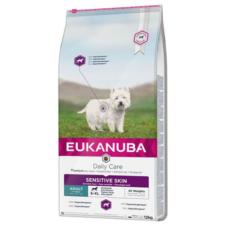 Eukanuba Foder Eukanuba Daily Care Sensitive Skin Vuxen Fisk 12 Kg