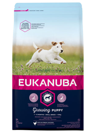 Eukanuba Foder Eukanuba Growing Puppy Small Breed Barn/Junior Kyckling 3 Kg