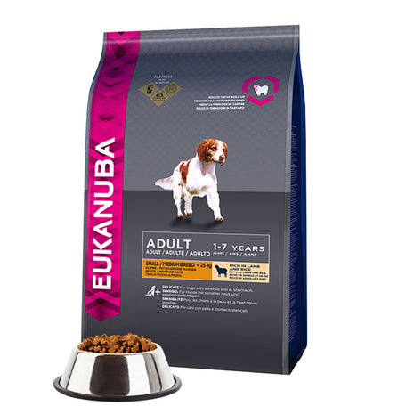 Eukanuba Foder Eukanuba Small & Medium Vuxen Lamm Ris 12 Kg