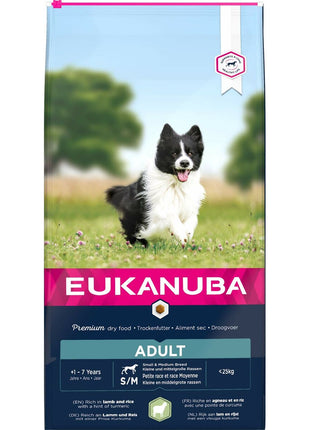 Eukanuba Foder Eukanuba Small & Medium Vuxen Lamm Ris 12 Kg