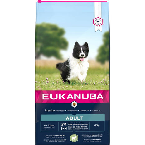 Eukanuba Foder Eukanuba Small & Medium Vuxen Lamm Ris 12 Kg