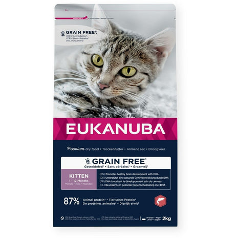 Eukanuba Kattmat Eukanuba Grain Free Kitten Salmon Fisk 2 Kg