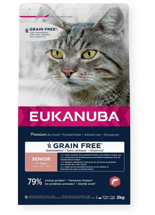 Eukanuba Kattmat Eukanuba Grain Free Senior Salmon Fisk 2 Kg