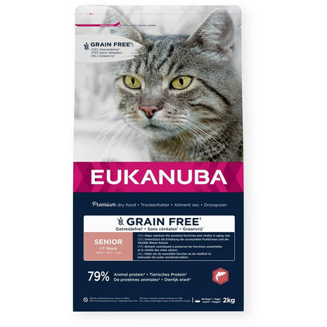 Eukanuba Kattmat Eukanuba Grain Free Senior Salmon Fisk 2 Kg