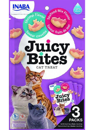 Inaba Snack For Cats Inaba Juicy Bites 3 X 11,3 G Skaldjur