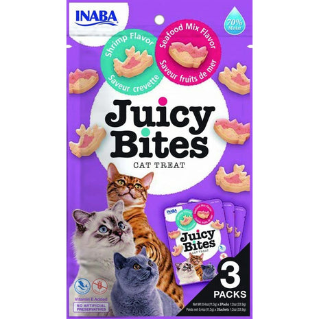 Inaba Snack For Cats Inaba Juicy Bites 3 X 11,3 G Skaldjur