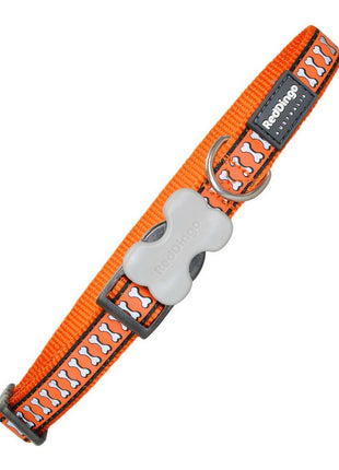 Red Dingo Hundhalsband Red Dingo Reflekterande Ben Orange (1,5 X 24-36 Cm)