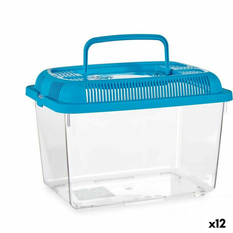 Mascow Fisktank Med Handtag Medium Blå Plast 3 L 17 X 16 X 24 Cm (12 Antal)