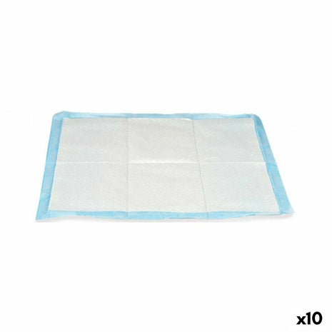 Mascow Träningsunderlägg För Valp 60 X 60 Cm Blå Vit Papper Polyetylen (10 Antal)